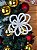 Galho Decorativo Natalino Poinsetia Branca  27cm 1un - Imagem 2