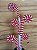Galho Decorativo Natal Candy Cane Branco/Vermelho 65cm 1un - Imagem 3