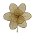 Galho Decorativo Magnolia Juta Natural Natal  - 21cm 1un - Imagem 1