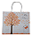 Sacola Feliz Pascoa Outono Laranja Unitario Decora - Imagem 1