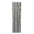 Vela Palito Preto C/ Dourado 17cm 6Un - Imagem 1