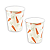 Copo Papel Páscoa Estampa Cenourinhas 270ml 10Un - Imagem 1