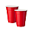 Copo Americano Bio Vermelho 400ML 25Un - Imagem 1