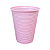 Copo Descartável BioDegradável 200ml Rosa Candy 50Un - Imagem 1