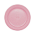 Prato Descartável BioDegradável 15cm Rosa Candy 10Un - Imagem 1