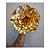 Flor Decorativa P/ Painel Ouro/Dourado 30Cm 1Un - Imagem 2