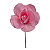 Flor Decorativa P/ Painel Com Aste Rosa Claro 15cm 1Un - Imagem 1