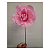 Flor Decorativa P/ Painel Com Aste Rosa Claro 15cm 1Un - Imagem 2