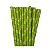 Canudo de Papel Margarida Verde 20UN - Imagem 1