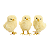 Trio Pintinhos Decorativo Amarelo Páscoa Fazendinha - Imagem 1