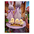 Trio Pintinhos Decorativo Amarelo Páscoa Fazendinha - Imagem 3