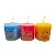 Trio de Velas Coloridas Feliz Páscoa Coelhinhos - Imagem 1