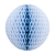 Globo Colmeia de papel tamanho GG 35cm - Azul Jeans 1Un - Imagem 1