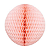 Globo Colmeia de papel tamanho GG 35cm -Rosa Iogurte 1Un - Imagem 1