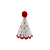 Mini Chapeuzinho Pompom Cogumelos 10Un - Imagem 1