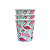 Copo De Papel Azul Flamingo Rosa 240Ml 8Un - Imagem 1