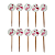 Topo Para Doces e Cupcake Flamingo Rosa Tropical 10Un - Imagem 1