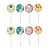 Toppers Para Doces e Cupcake Tropical Flamingo 8Un - Imagem 1
