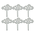 Tag Decorativo Chuva De Amor Nuvem Feliz Branco 5Cm 6Un - Imagem 1