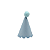 Mini Chapeuzinho Pompom Azul Candy Liso 10 Un - Imagem 1