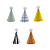 Mini Chapeuzinho Pompom Volta ao Espaço 10Un - Imagem 1