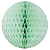 Globo Colmeia de papel tamanho GG 35cm -Verde Menta 1Un - Imagem 1