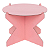 Boleira M - Rosa Flamingo  20cm diametro / 15cm altura - Imagem 1