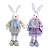 Casal de Coelhos em Pé Candy Colors Páscoa - Imagem 1