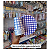Copo Papel Xadrez Azul Royal 250ml 8Un Festa Junina - Imagem 2