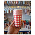 Copo Papel Xadrez Vermelho 250ml 8Un Festa Junina - Imagem 2