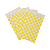 Saquinho de Papel Xadrez Amarelo 14x8cm 50Un Festa Junina - Imagem 1