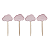 Topper P/ Doces e Cupcakes Nuvem Rosa Chuva de Amor 12Un - Imagem 1