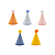 Mini Chapeuzinho Pompom Mix Colors 10Un - Imagem 1