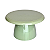 Boleira Cogumelo Pequena Verde Eucalipto 18x10,5cm 1Un - Imagem 1