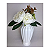 Vaso Decorativo Imperial Branco 24cm - Imagem 2