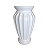 Vaso Decorativo Imperial Branco 24cm - Imagem 1