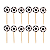 Pick Palito Decorativo Bola Futebol 10cm 12Un - Imagem 1