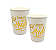 Copo de Papel Team Bride Metalizado Dourado 250ml 8Un - Imagem 1