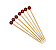 Palito Espetinho Decorativo Bola de Basquete 12Un - Imagem 1