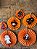 Kit Enfeite Leque de Papel Laranja Halloween 20/30/40cm 6Un - Imagem 3