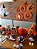 Kit Enfeite Leque de Papel Laranja Halloween 20/30/40cm 6Un - Imagem 5