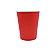 Copo Papel Liso Vermelho 270ml 10Un - Imagem 1