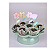Forminha Para Doces em Papel Vegetal - Floral Vintage 10Un - Imagem 1