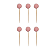 Topper Pompom (6 und) - Rosa Flamingo - Imagem 1