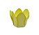 Forminha P/ Doces Tulipa Amarelo Claro 30Un - Imagem 1