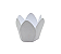 Forminha P/ Doces Tulipa Branco 30Un - Imagem 1