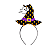 Tiara Halloween Chapeu de Bruxa Poa EVA - Imagem 1