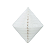 Losango Colmeia de Papel Tamanho P 25cm - Branco 1Un - Imagem 1