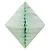 Losango Colmeia de Papel Tamanho P 25cm - Verde Menta - 1Un - Imagem 1
