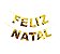 Faixa Feliz Natal Dourado - 5M C/1 UN - Imagem 1